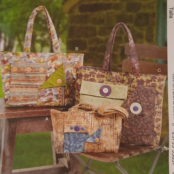McCall's Fashion Accessories M6409 Lined‎ Bags Sewing Pattern - Picture 2 of 9